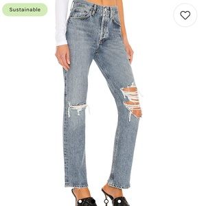 AGOLDE distressed denim in LANA